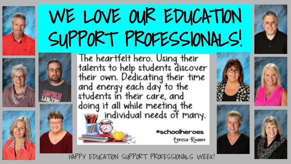 Happy Education Support Professionals Week!