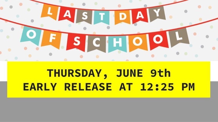 early release June 9th 12:25 pm.  
