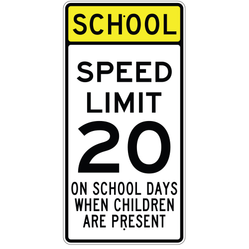 school zones 20 mph