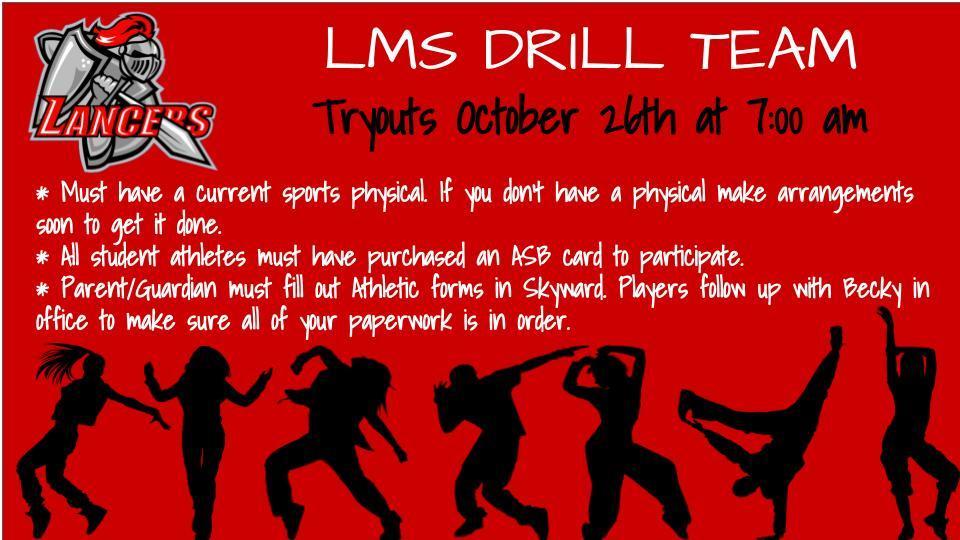 Drill Team tryouts