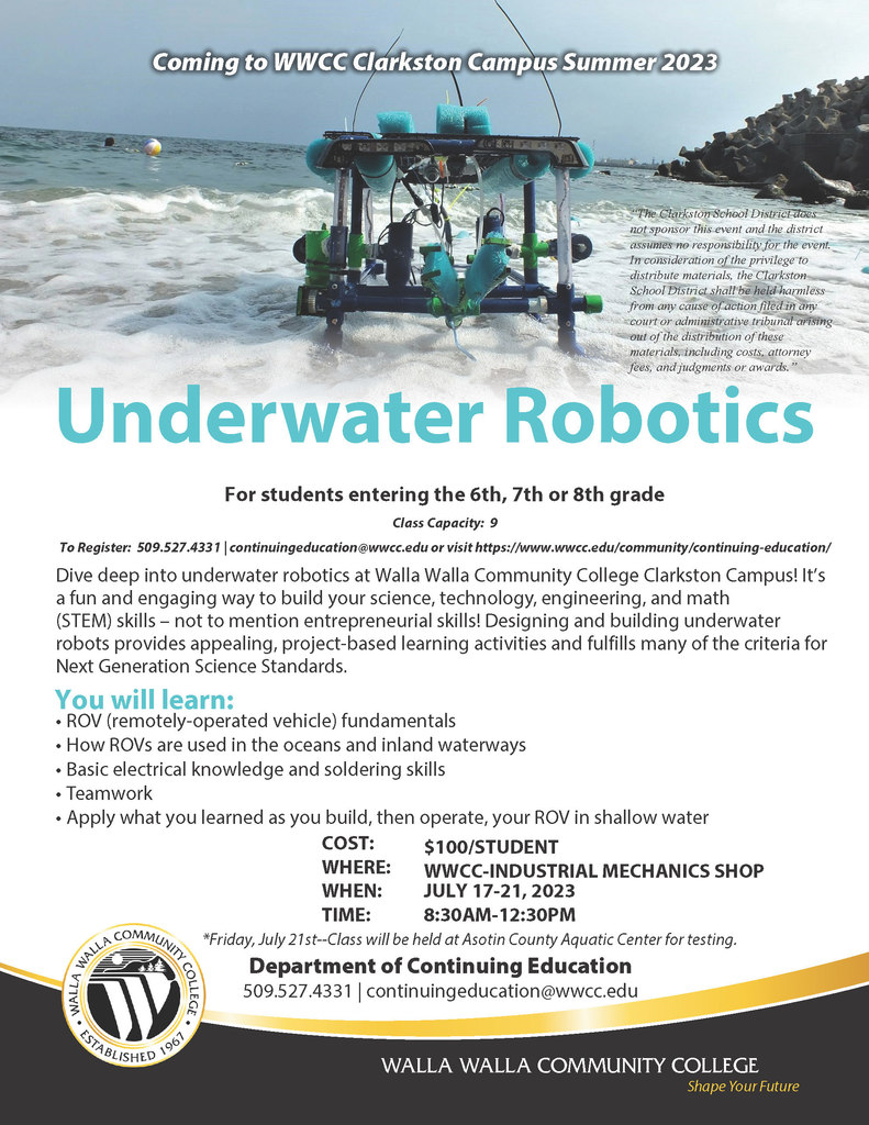Underwater Robotics Flyer