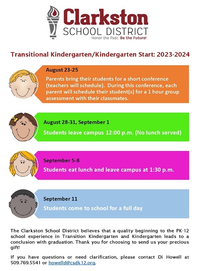 TK and Kindergarten Slow Start